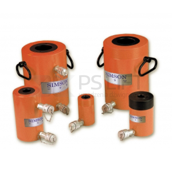Cylinder hydrauliczny przelotowy HPS i HPD z powrotem sprężynowym